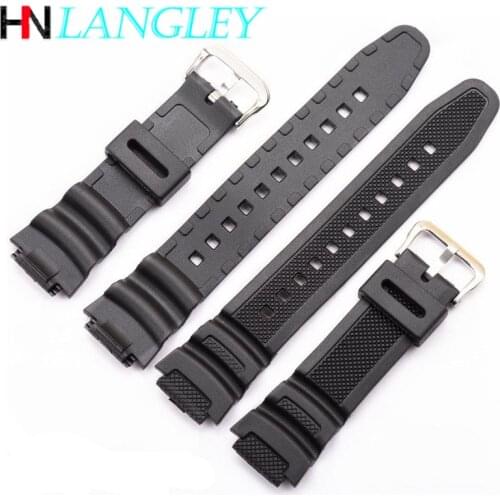 Watch Band Replacement Strap For Casio F-91W AQ SWG GA GX56 16mm 18mm 20mm Black Resin Silicone Wrist Watchstrap for G-Shock