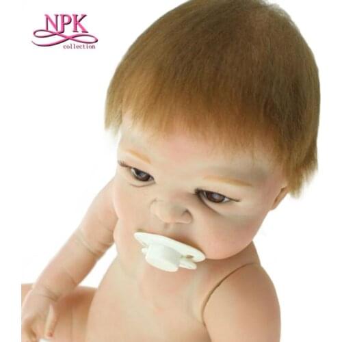 50cm New Design Silicone Reborn Baby Dolls Naked Doll,Silicon Dolls Reborn Babies Bath Newborn Toys for Children Bathing Doll