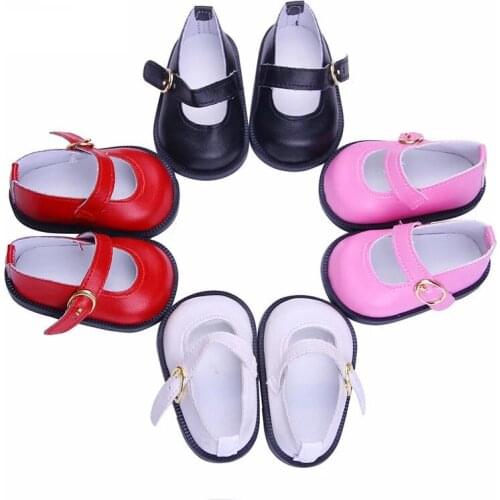 2021 4 Color New pattern Cute Little Shoes Fit 18Inch American 43cm Baby Doll Clothes Accessories,Girls Toys,Generation,Birthday