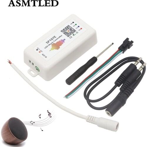 SP107E Bluetooth Pixel LED IC SPI Music Controller by Phone APP For WS2812 SK6812 SK9822 RGB RGBW APA102 LPD8806 Strip Light