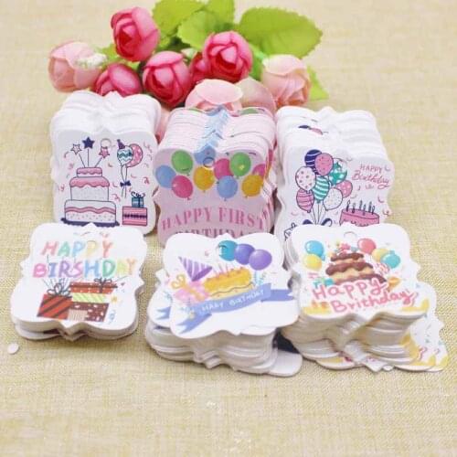 Wedding White Paper Gift Label Tag Handmade Tag 50pcs DIY Party Hang Tags Birthday Wedding Favors Gift Decorative Tag Supply