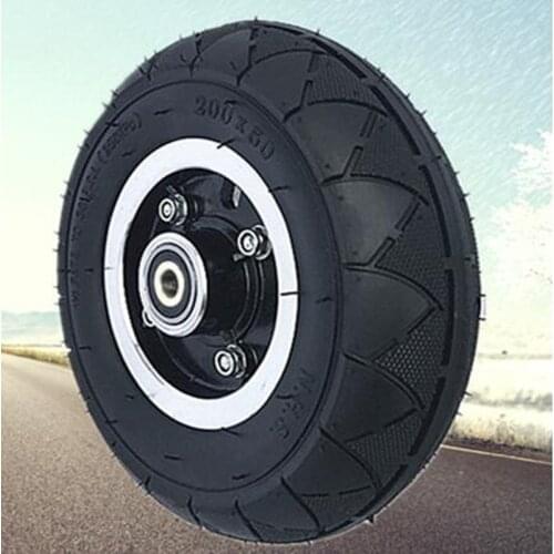 Universal 200X50 Scooter Tire Vacuum Solid Tyre for 8" Electric Skateboard Avoid Pneumatic Tyre Anti-spines Inner Diameter 86MM