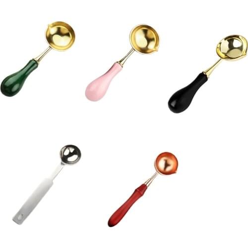 Vintage Wax Spoon Seal Stamp Beads for Envelope Wedding Melting Dissolve Sealing 37MF