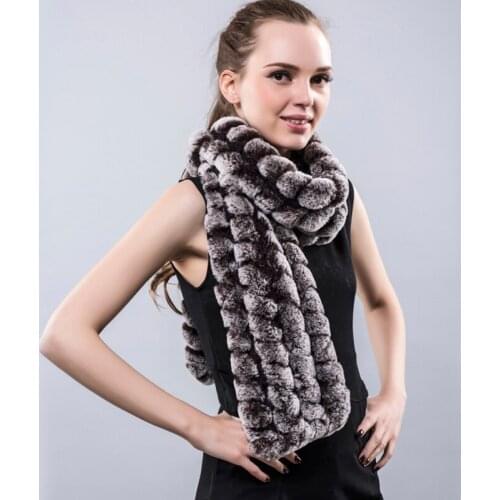Women Neck Scarves Winter Fashion Luxury Brand New Fashion Tube Warm Girls Scarf Brief Foulard Femme Real Fur Fulares Mujer
