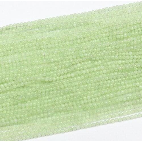 2mm 3mm stone natural new jades chalcedony round beads wholesale diy women jewelry loose spacers beads 15inch B417