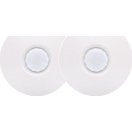 2pcs Smart Wired Ceiling PIR Sensor Detector for Home Alarm System Wired Infrared Motion Detector Sensor work with Alarm Panel