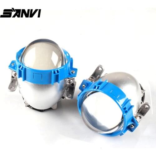 2PCS Sanvi 2.5 inch 35W 5500K Bi LED Projector Lens Headlight 12V Hi Low Beam Motorcycle Car LED Headlight Retrofit Kit