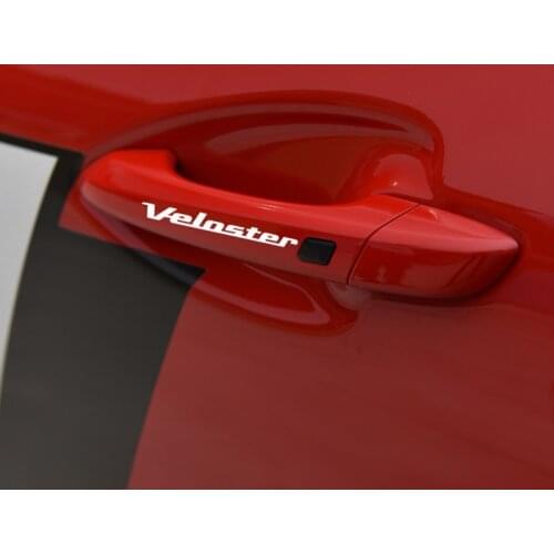 Car 4pcs Reflective Vinyl Door handle decals Wiper Sticker For Hyundai Veloster