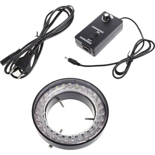 56 LED Adjustable Ring Light illuminator Lamp For STEREO ZOOM Microscope