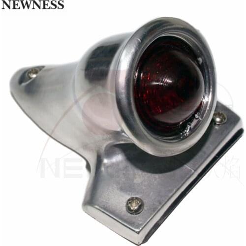 Motorcycle accessories Red Polish Tail Light Lamp License Plate For Harley Bike Bobber Chopper Custom BMW Honda