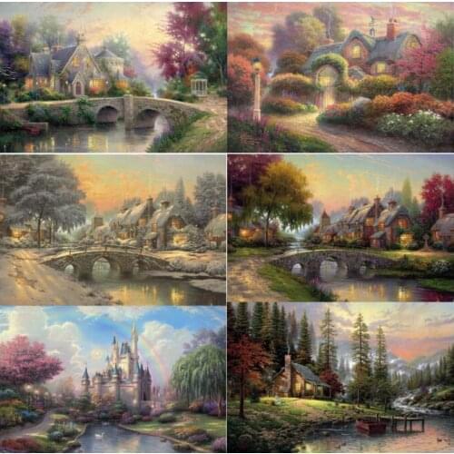 Diamond embroidery sales 5D DIY Cityscape dream Thomas Daimond Painting diamond painting full square Home Decor wall sticker