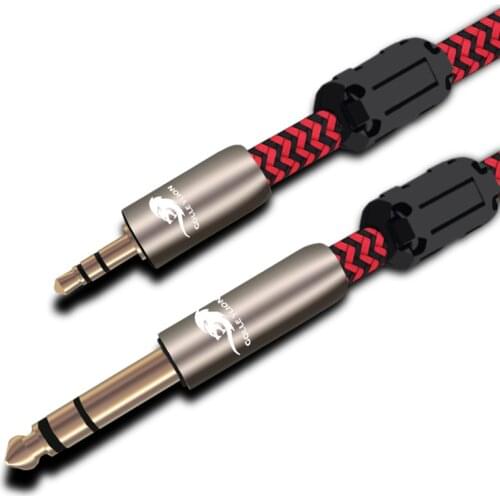 Hifi TRS Audio Cable Jack 1/4" Stereo 6.35mm to 3.5mm Mini Jack for PC Mobile Headphone Sound Mixer Cable 1M 2M 3M 5M 8M 10M 12M