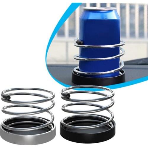 Car Multifunction Spring Cup Holder Phone Holder Metal Durable Universal Parts Drink Adapter Accessories