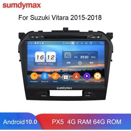 8core 4g ram 64g rom special Android 10 car gps audio player for vitara 2015 2016 2017 2019 with gps glonass wifi carplay DSP