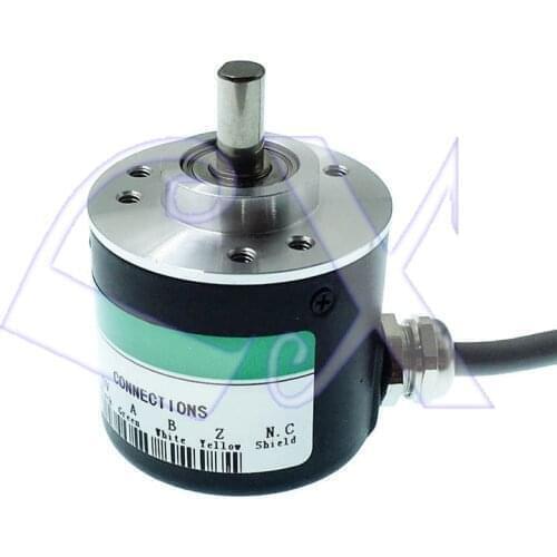 Freeshipping Incremental photoelectric rotary encoder ZSP3806-003G-2000BZ 2000ppr 2000 line ABZ 3-Phase encoder