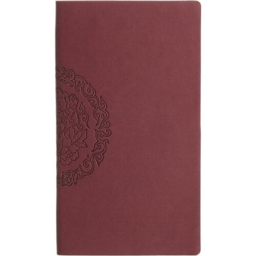 145x215mm PU Leather Notepad Student Diary Book Rainbow Edge Notebook Kid Stationery Gift Multi Color