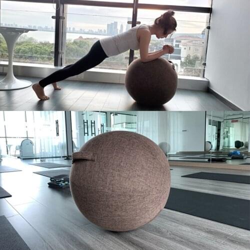 Fitball Cover Cotton Linen Yoga Ball Protective Cover Fitness Ball Accessories Home Exercise Equipment Gymnastic 65cm 75cm 85cm