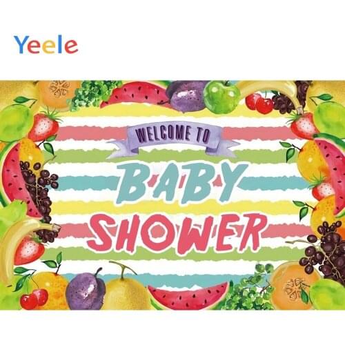 Yeele Watermelon Banana Orange Baby Shower Fruit Photography Backgrounds Customized Photographic Backdrops for Photo Studio