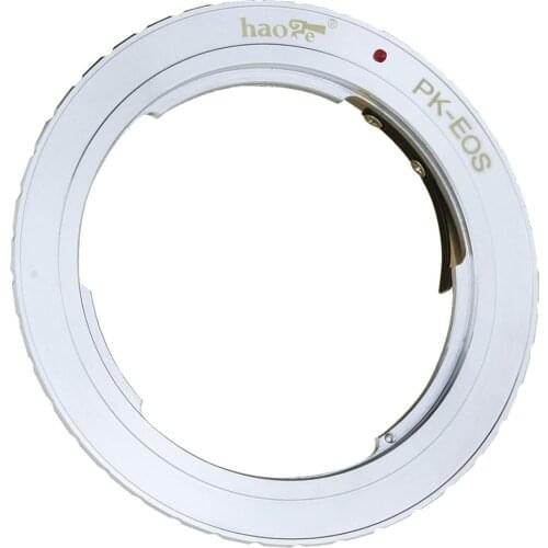 Haoge Lens Mount Adapter for Pentax K PK mount Lens to Canon EOS EF EF-S Mount Camera