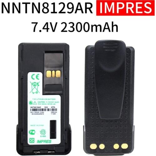 NNTN8129AR 7.4V 2300mAh IMPRES Li-Ion Battery for Motorola P8668 P8660 GP328D GP338D Two Way Radio Replacement Battery