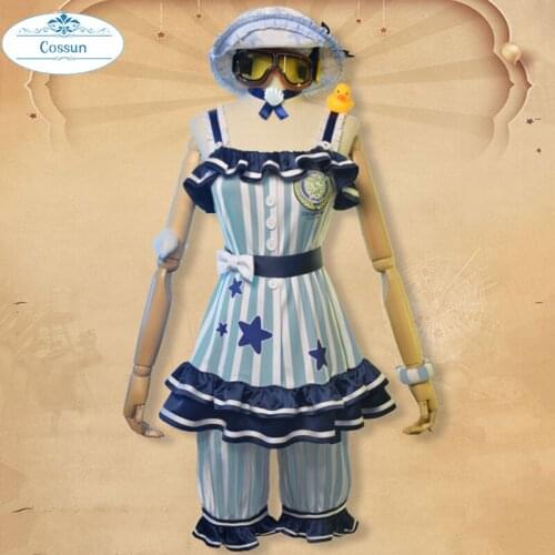 COSSUN Game Identity V Cosplay Costumes Survivor Mechanic,Tracy Reznik Cosplay Re Swim Skin Uniforms Suit Cloth Blue Swimsuits