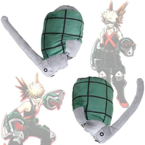 Anime My Hero Academia Katsuki Bakugou Wrist Weapon Soft Pillows Stuffed Plush Toys Doll Costume Prop