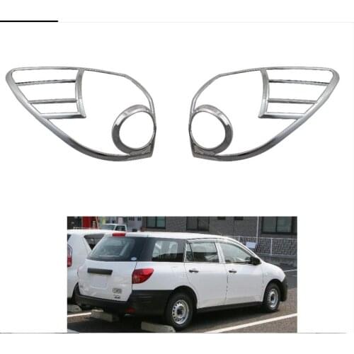 2PCS ABS Chrome TAIL LAMP COVER for Nissan Wingroad / AD Van Y12 Tail Light Cover Lamp Trim