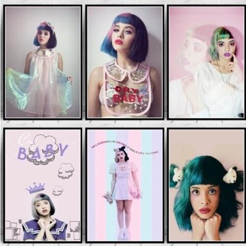 Prints Nordic Canvas Painting Poster Melanie Martinez Pictures Pop Music Singer Star Home Decor Wall Art For Bedroom Decor