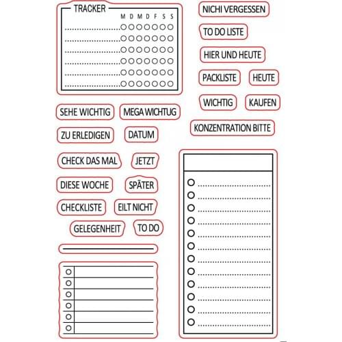 German Transparent Clear Stamp for DIY scrapbooking/Card Making C577