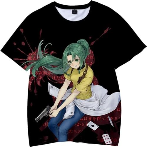 New higurashi no naku koro ni gou Cosplay T-shirt When They Cry gou t-shirt terylene Summer Tops Tees