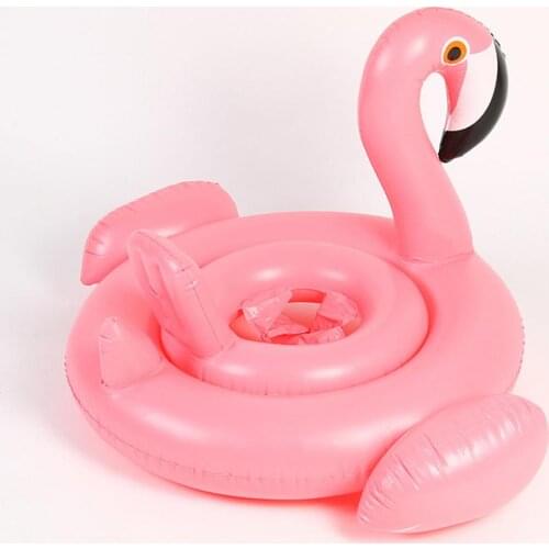 New Swimming Seat Inflatable Convenient Flamingo Swimming Ring Inflatable Circle Float Swimming Seat Water Toy For Kids Adults