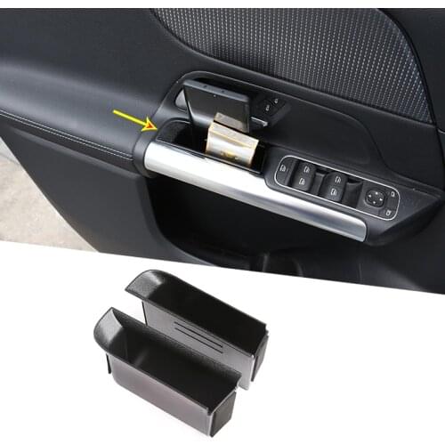 ABS Car Door Handle Storage Armrest Box Glove Box Phone Holder Organizer For Mercedes benz B GLB Class W247 X247 2019-2020