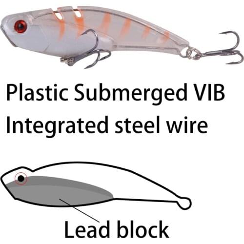 7Cm 20G Madness Vib Lures For Winter Fishing Vibration Bass Hard Vib Lure Sinking Wobblers Fishing Tackle Baits Ice Plastic