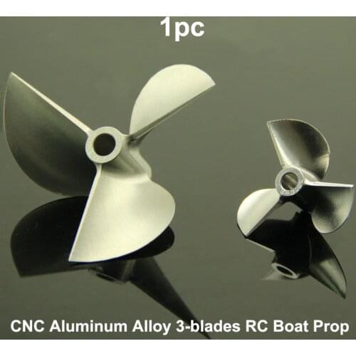 1PC CNC Aluminum Alloy Paddle CW CCW 3 Blades Propeller Dia 32/34/36/38/40/42/43/45/48/54/55/70mm Propellers for RC Boat Model