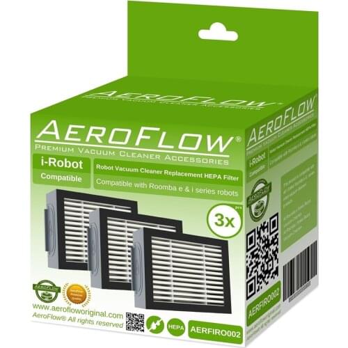 Robotic Vacuum Cleaner Filter AeroFlow Original iRobot Roomba i7 Hepa Filter 3-IN (Guaranteed) HT-SF0199-5