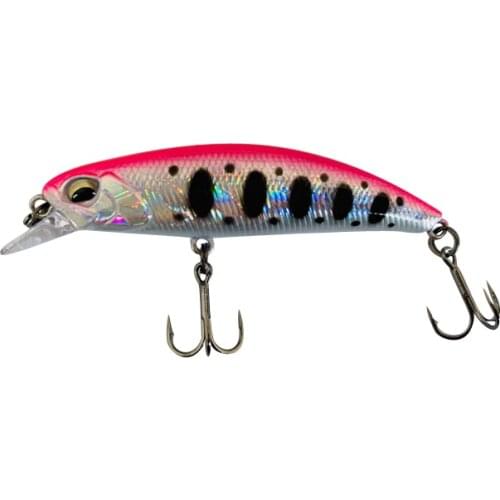 Lutac Black Minnow 60mm 6.1g Fishing Lure With Bkk Treble Hook 3D Eyes