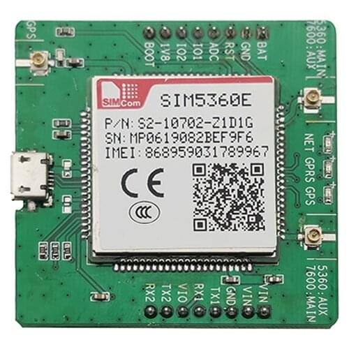SIMCOM SIM5360E breakout board 3G WCDMA/HSPA SIM5360 module EVB board Development Board Testing Board USB UART TTL interface