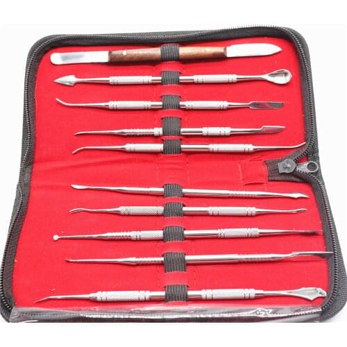 Dentistry Lab Equipment Wax Carvers Carving Tool 1Set Stainless Steel for Teeth Care 1set