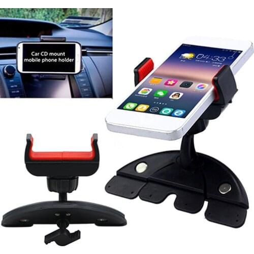 Universal Tablet Holder Car 360 Degree Universal CD Slot Car Mount Holder Stand for iPhone Samsung Phone GPS Car Accessories