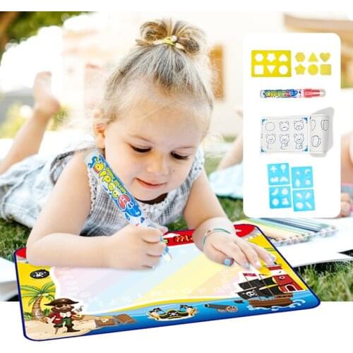 Water Canvas Kids Toys with Magic Drawing Board Magic Pen Water Mat Drawing Educational Toys Baby Early Education Toys