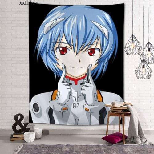 Japanese Anime Rei Ayanami Custom HD Tapestry For Carpet Travel Mattress Wall Carpets Art Home Decor 100x150cm,130x150cm