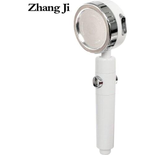 ZhangJi 3 Function Shower Head High Pressure SPA Rainfall Shower ABS Plastic Water Saving Handheld Detachable Showerhead
