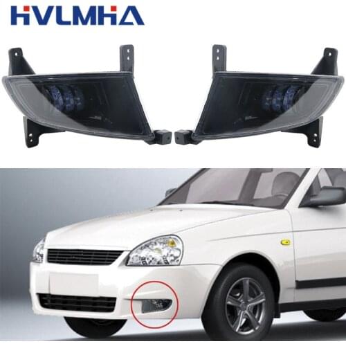 2pc LED Fog Lamp Assembly 12v Led Fog Light for LADA priora 2170 and Some Russia car