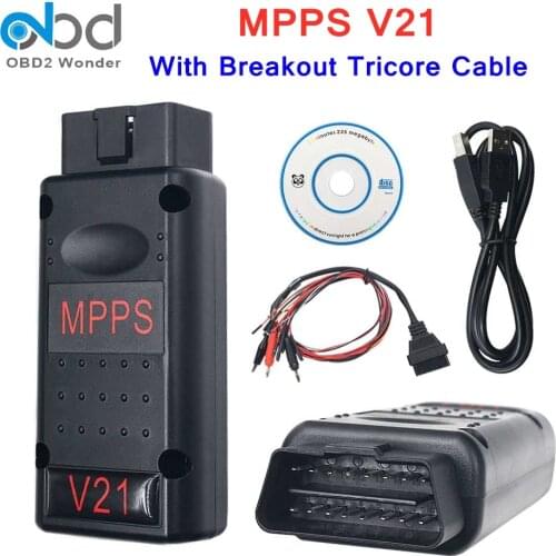 2020 New MPPS V21 OBD2 ECU Chip Tuning Interface MPPS V18 V21 For EDC15 EDC16 EDC17 MED17 Flash Checksum Car Diagnostic Cable