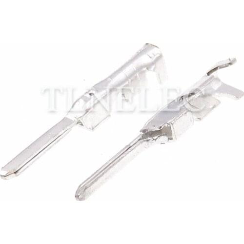 50pcs DJ614Y-0.6 Car Male Connector Splice Terminal Waterproof Automotive Jacketing Pin Electrical Crimp Spade Terminals