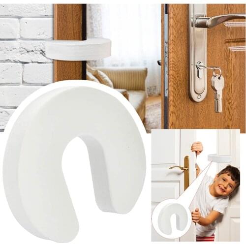 6pcs Door Clamp Stopper For Baby Protector Safety Creative Childrens Exit Card Door Clamp Door Blocked #P2