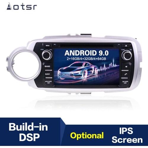 7″ Android 9.0 IPS Car DVD GPS Navigation Car Radio Player For TOYOTA Yaris 2012+ Multimedia Player Tape Recorder Head Unit