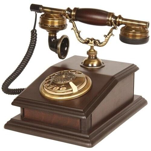 Anna Bell Wooden Desk Classical telephone antique classic telephone старый классический телефон