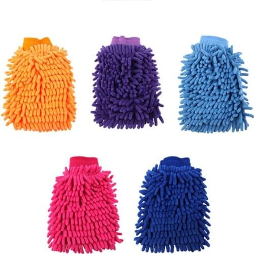 Car Styling 15*24cm Automotive Car Cleaning Car Brush Cleaner Wool Soft Car Washing Gloves Cleaning Brush Motorcycle Washer Care