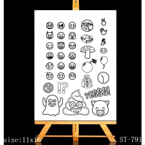 AZSG Cartoon image Clear Stamps For DIY Scrapbooking/Card Making/Album Decorative Silicone Stamp Crafts